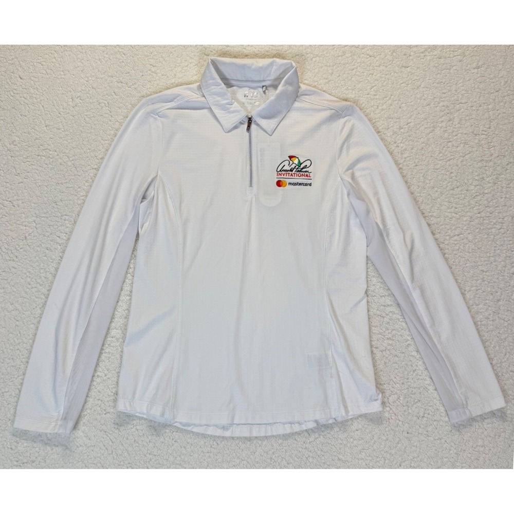 Nivo Arnold Palmer Invitational‎ Golf White Long Sleeve Pullover Womens M/M, NWT